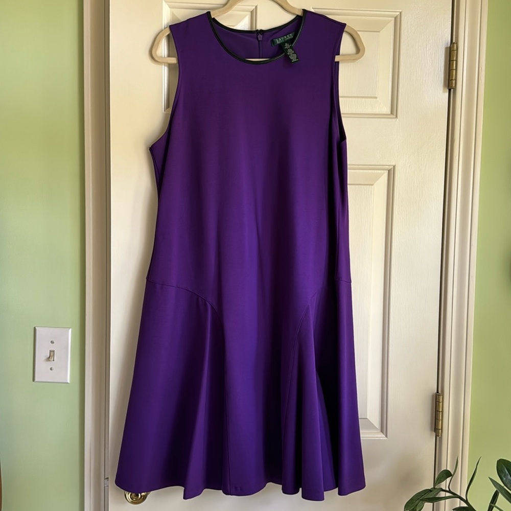 Royal purple Ralph Lauren sleeveless dress